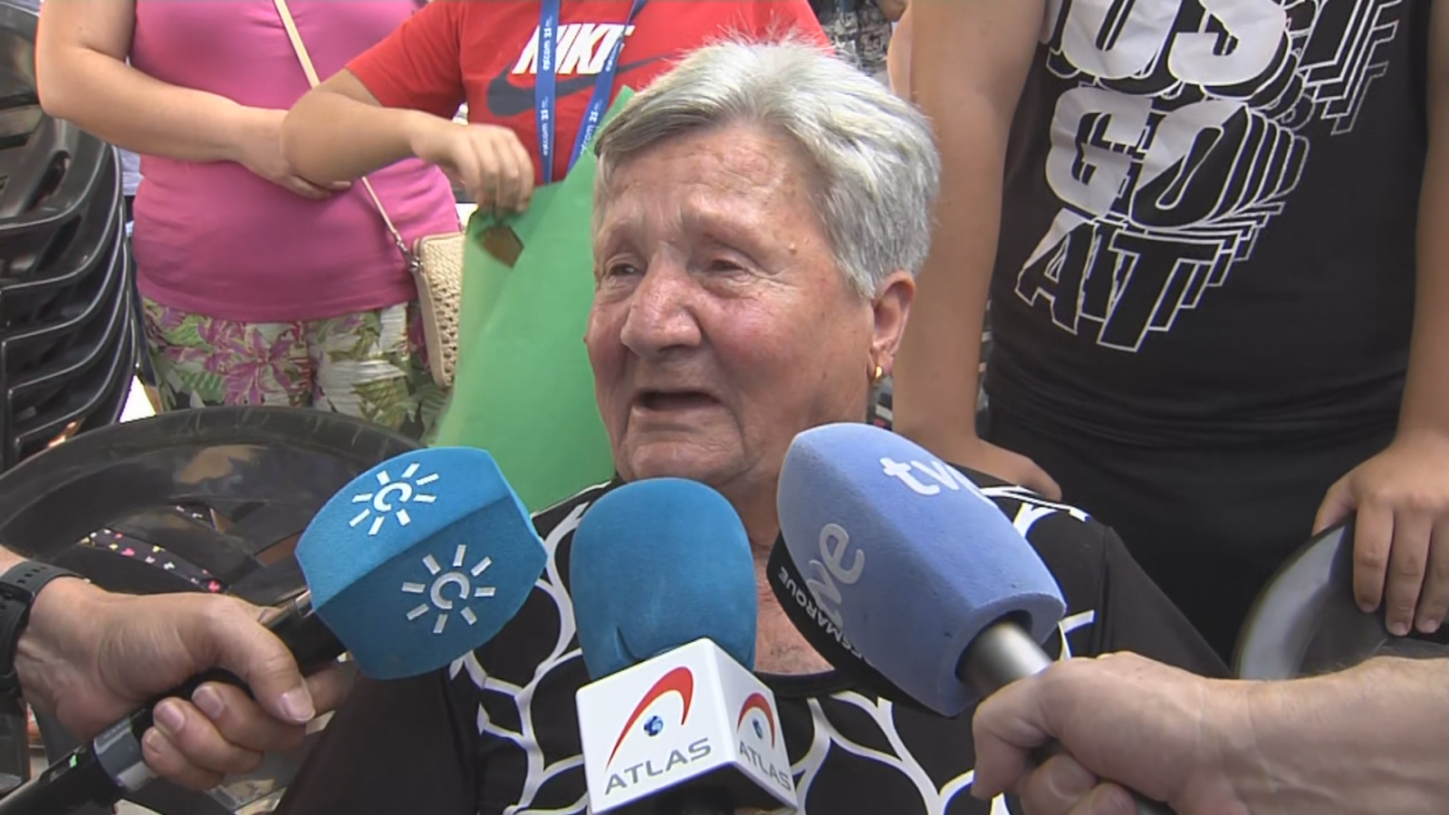 La bisabuela de María Pérez: "Cuando vuelva me cuelgo la medalla"