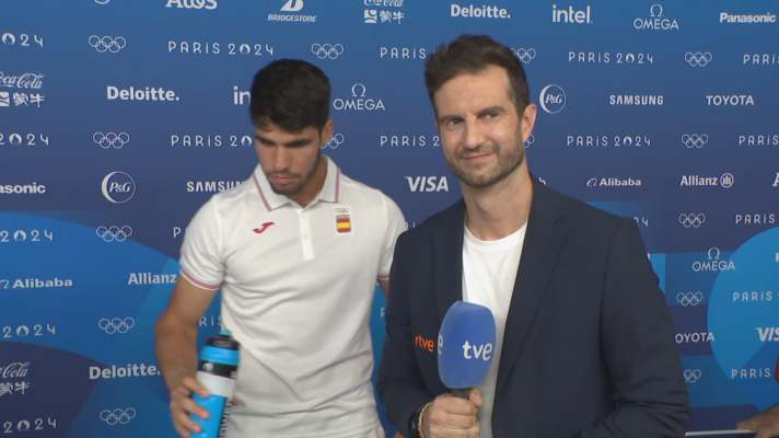  - Carlos Alcaraz, a RTVE: "Recordar que estoy luchando por España es lo que me empuja a jugar bien"