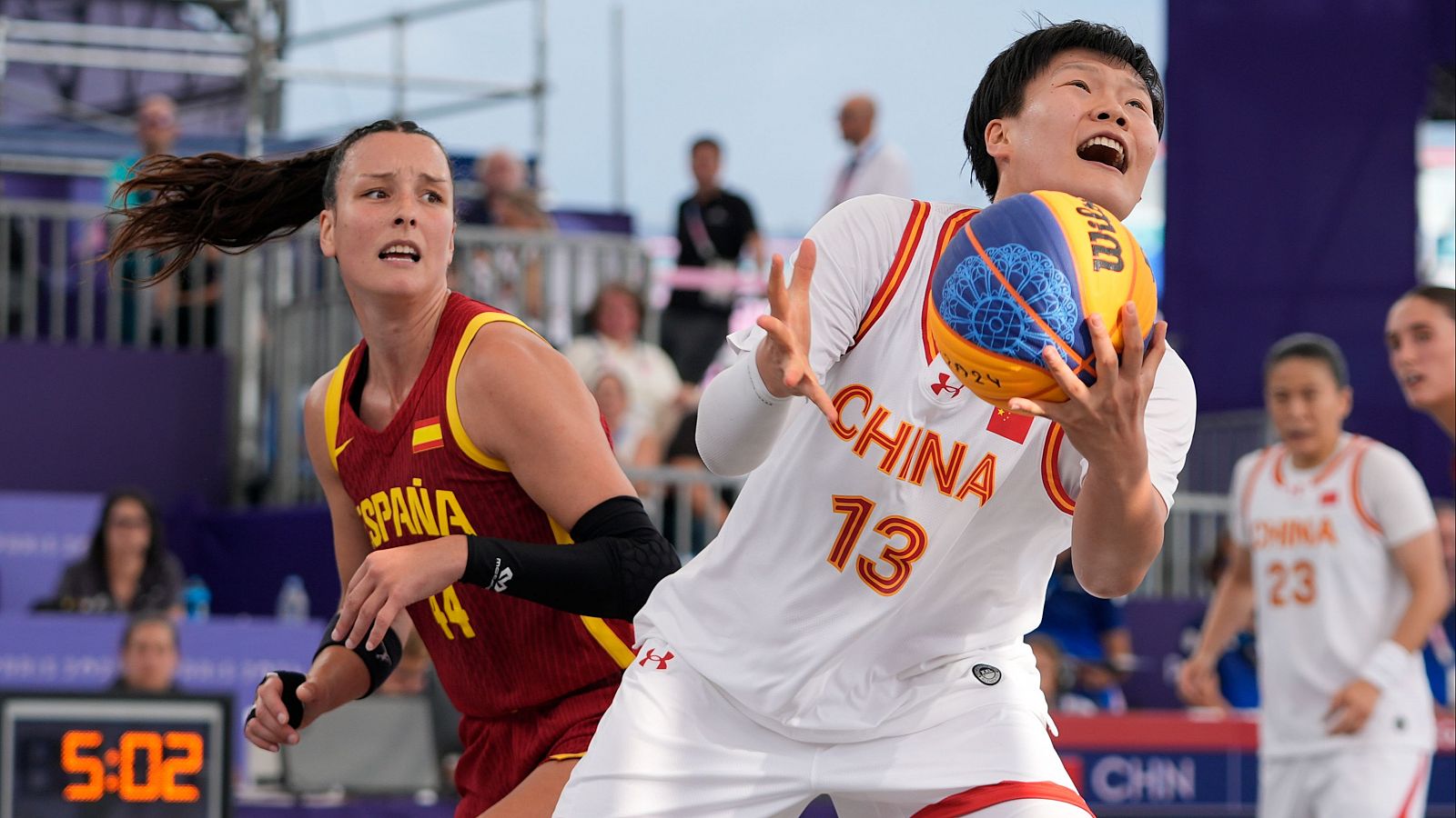 Resumen China 14-11 España (F) | Baloncesto 3x3 | JJOO París 2024