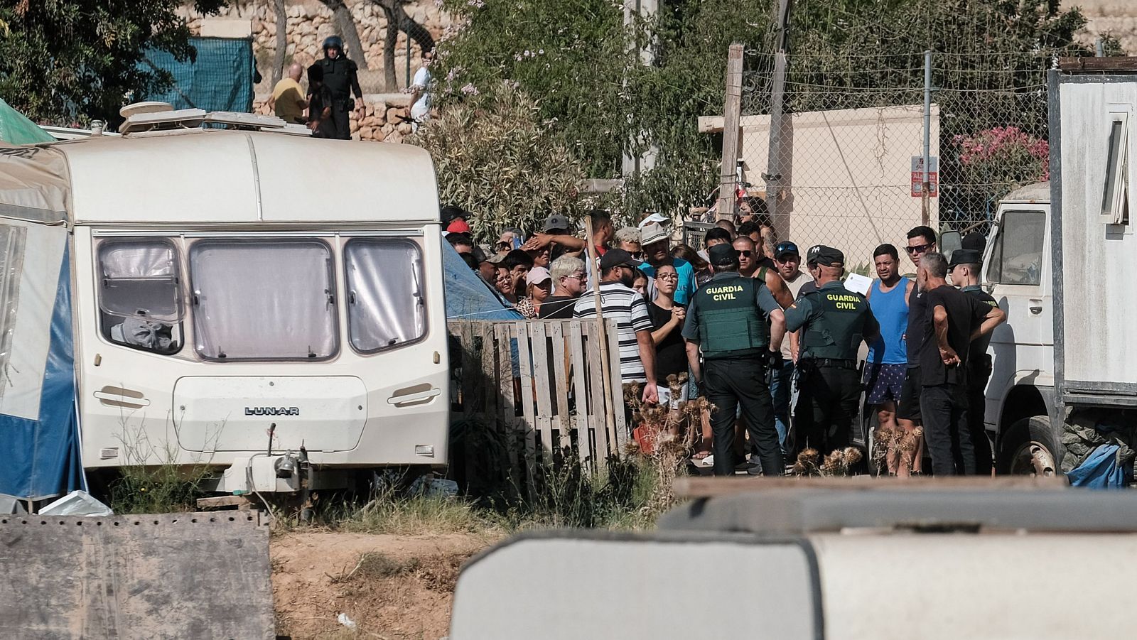 Ibiza: protesta ante el desalojados del mayor asentamiento ilegal