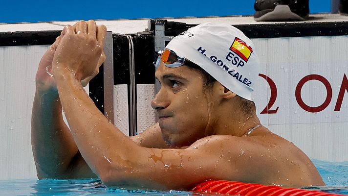 Final 200m espalda: Hugo González de Oliveira roza la medalla y acaba sexto