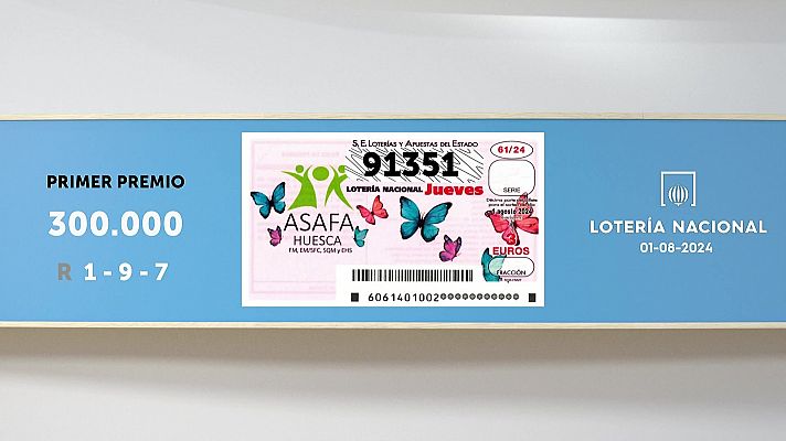 SELAE - Sorteo de la Lotería Nacional del 01/08/2024