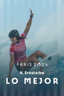 Surf JJOO París 2024 - Nadia Erastorbe se clasifica a los cuartos de final en surf olímpico
