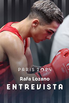 Boxeo JJOO París 2024 - Rafa Lozano Jr, a RTVE: "El rival cuando no quiere boxear se dedica a correr y hacer tonterías"
