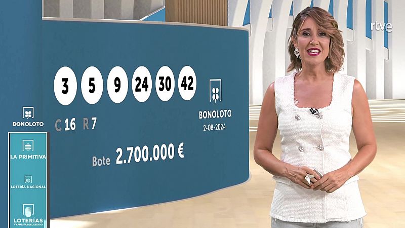 Sorteo de la Bonoloto y Euromillones del 02/08/2024 - ver ahora