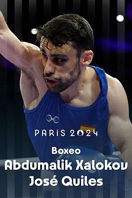 Boxeo JJOO París 2024 - Cuartos. -57 kg (M):A. Khalokov (UZB) vs. J. Quiles (ESP)