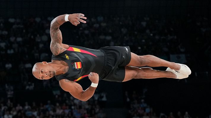 Gimnasia artística JJOO París 2024 - Gimnasia artística | Ray Zapata se queda sin medalla en la final de suelo