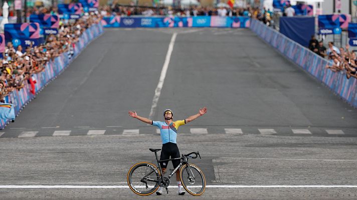 Ciclismo en ruta JJOO París 2024 - Ciclismo en ruta | Evenepoel suma el oro y logra un doblete histórico París 2024