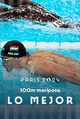 Final natación 100m mariposa (M): Milak logra su ansiado oro