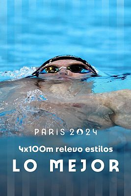 Natación JJOO París 2024 - Final relevo 4x100m estilos mixto: Estados Unidos bate un nuevo récord mundial y se hace con el oro