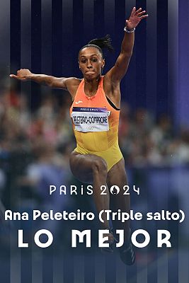 Triple salto (F): Ana Peleteiro acaba sexta, muy lejos del oro de la dominiquesa Thea Lafond