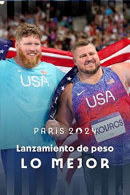 Atletismo JJOO París 2024 - Ryan Crouser y Joe Kovacs, doblete americano en lanzamiento de peso con remontada en la final