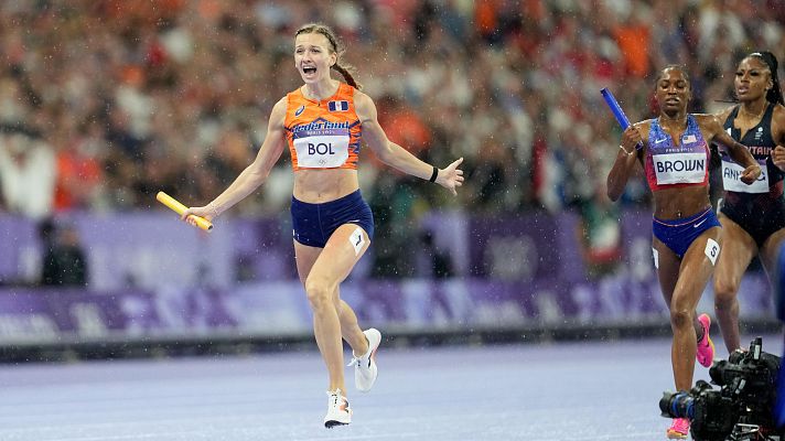 Atletismo JJOO París 2024 - Final 4x400m lisos: Femke Bol protagoniza una remontada histórica y le da el oro a Países Bajos