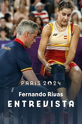 Bádminton JJOO París 2024 - Fernando Rivas, entrenador de Carolina Marín: "No merecía acabar así"