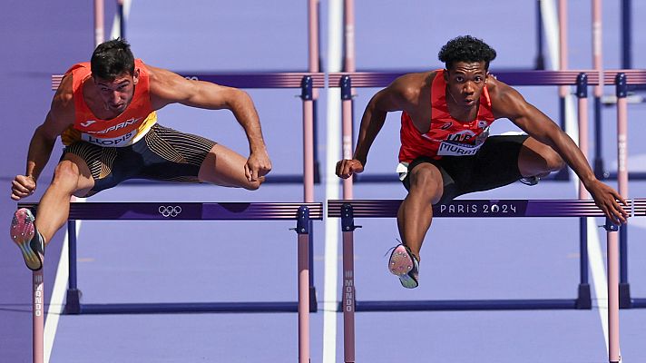 Quique Llopis se mete en semifinales de 110 metros vallas; Asier Martínez a la repesca