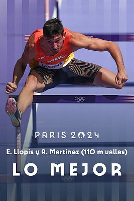 Atletismo JJOO París 2024 - Quique Llopis se mete en semifinales de 110 metros vallas; Asier Martínez a la repesca