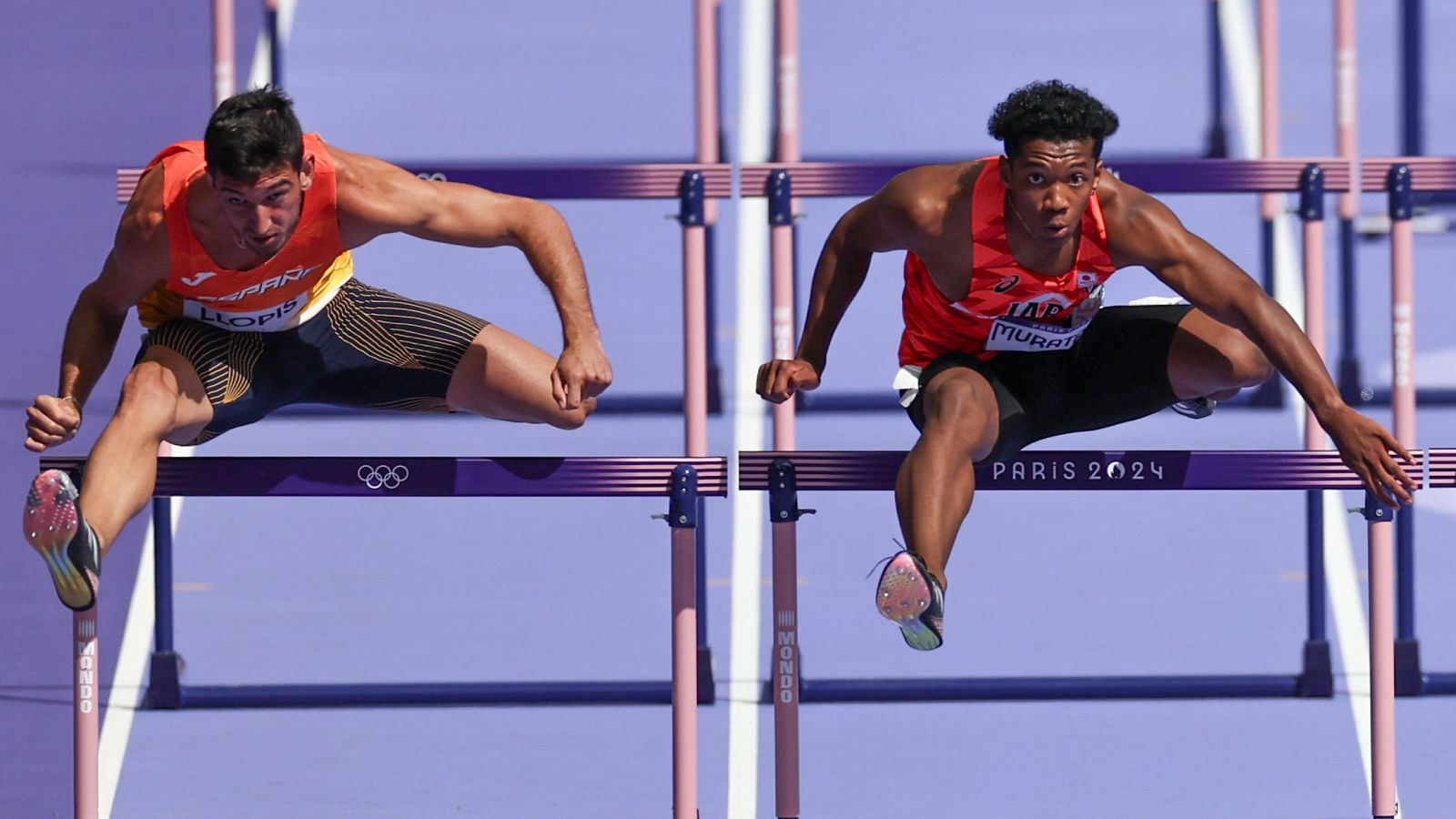 Quique Llopis y Asier Martínez (M) | 110m vallas Atletismo 2024 - Atletismo JJOO París 2024 | Ver