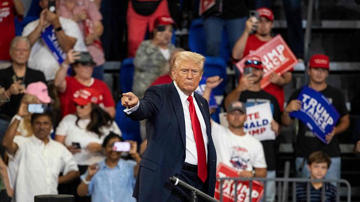 Telediario Fin de Semana - Trump promete en Georgia la mayor deportación de la historia de Estados Unidos si gana las elecciones