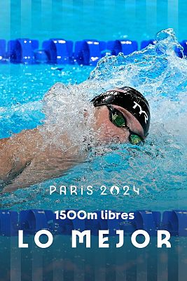 Natación JJOO París 2024 - Final natación 1500m (M): Finke tumba el récord del mundo y hace desaparecer a Wiffen
