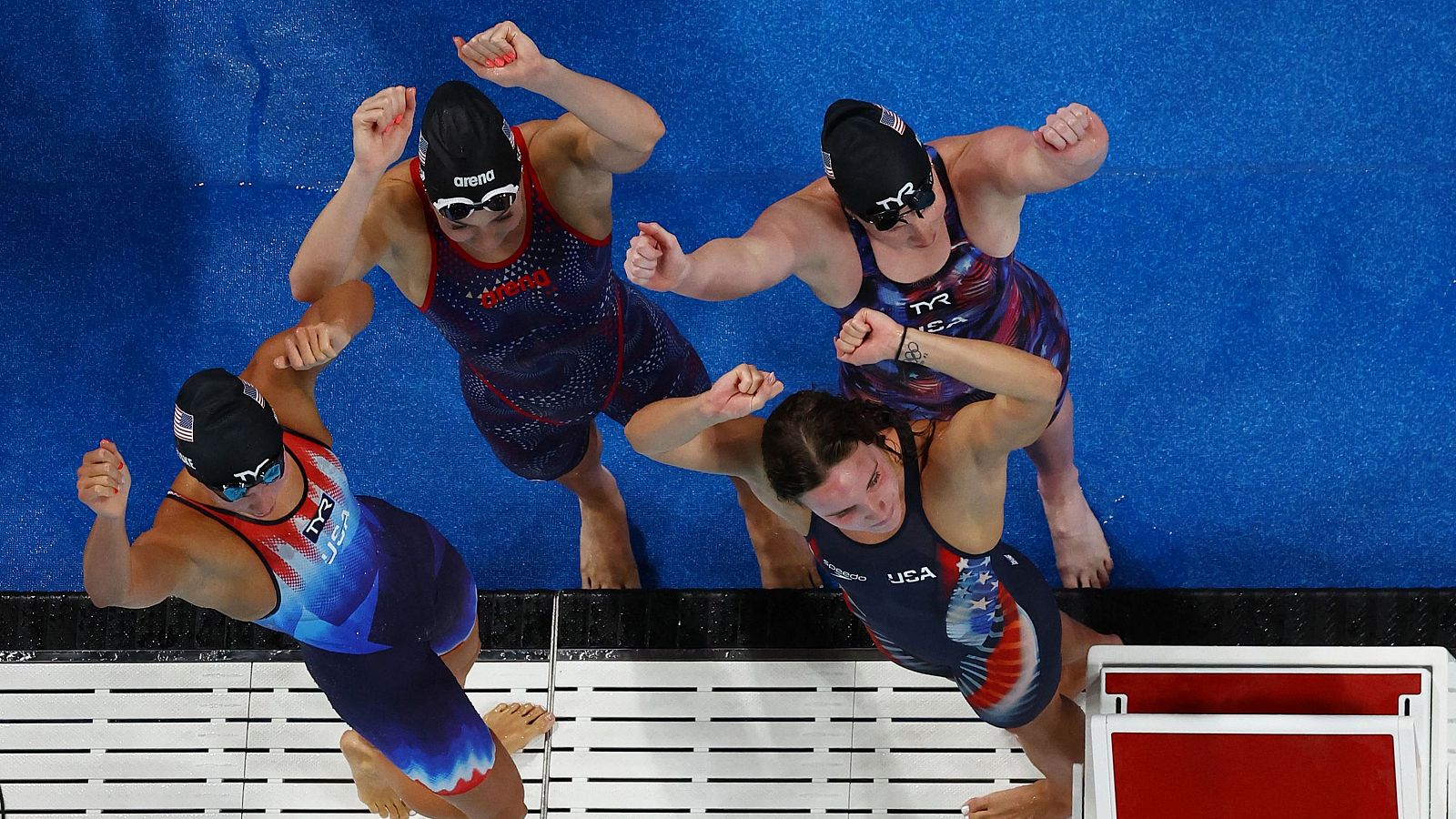 Final natación 4x100 estilos (F): incontestable superioridad de Estados Unidos