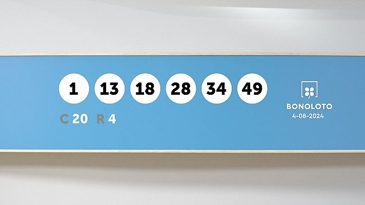 SELAE - Sorteo de la Lotería Bonoloto del 04/08/2024