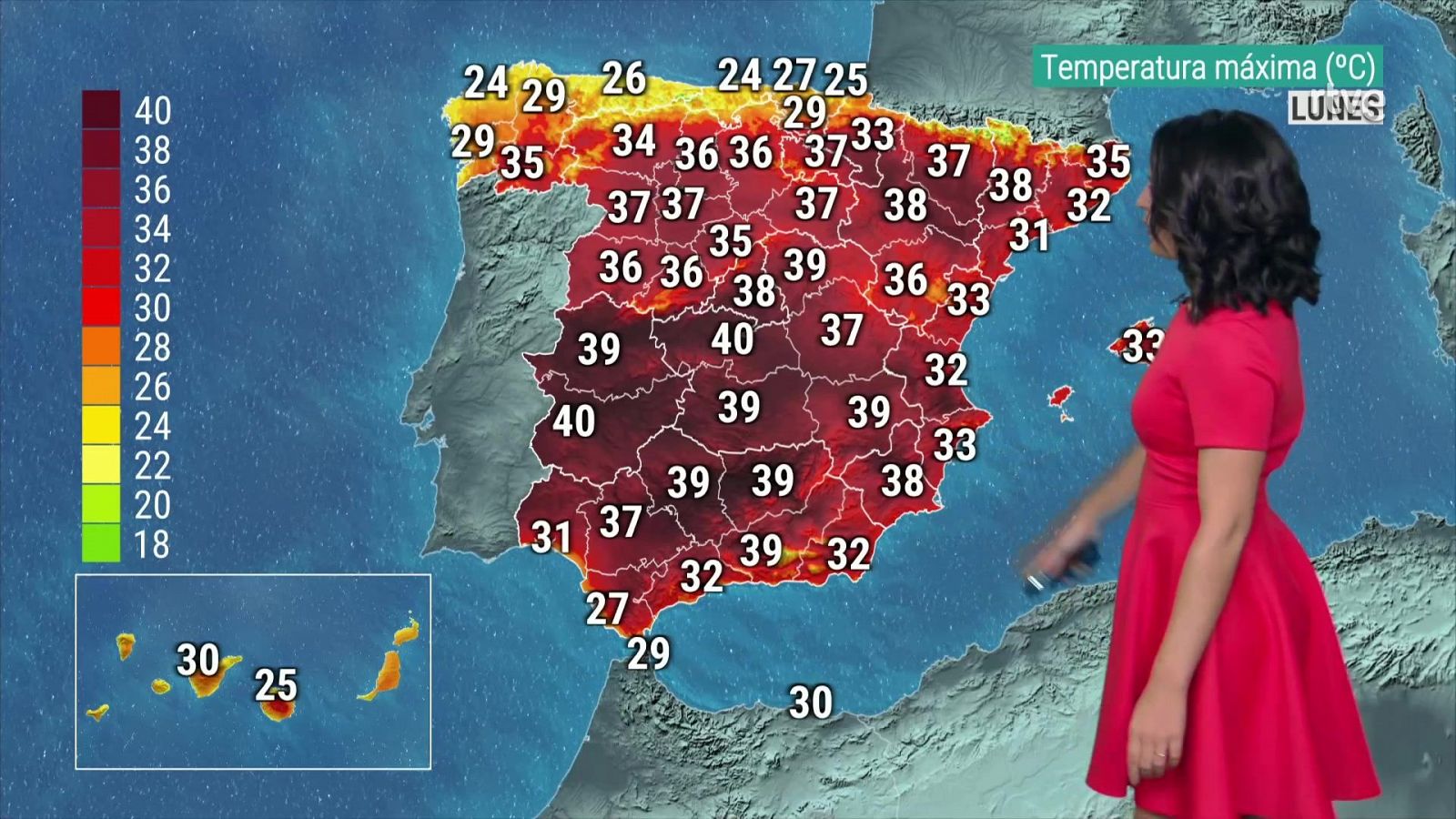 Las temperaturas descenderán en los litorales andaluz y mediterráneo septentrional y en Canarias - ver ahora