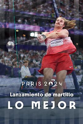 Final lanzamiento de martillo (M): Ethan Katzberg necesitó un lanzamiento para el oro