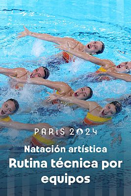 Natación artística JJOO París 2024 - Fase clasificatoria. Equipos rutina técnica