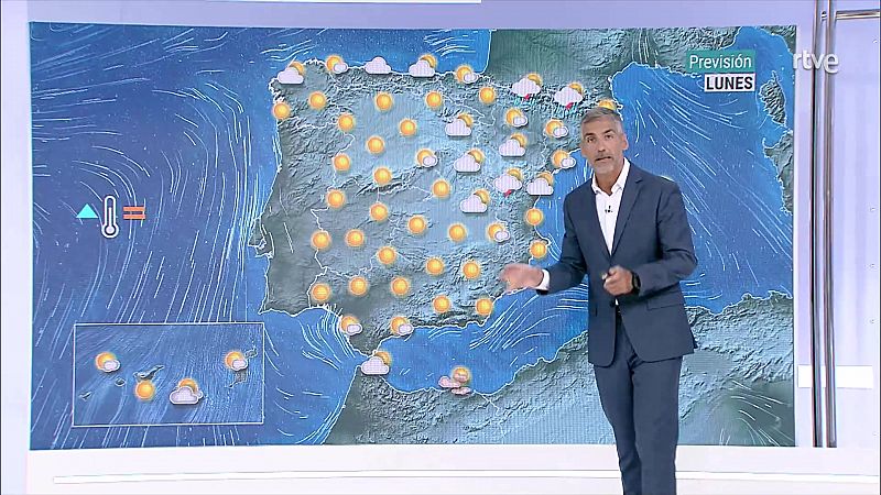 Temperaturas elevadas en el interior de la Península y Mallorca - ver ahora