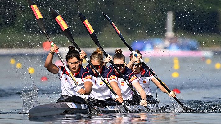 Sprint: K4 500m (F). Clasificatorias. Serie 1