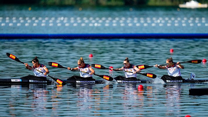 El K4 500 femenino se clasifica para la final de París 2024