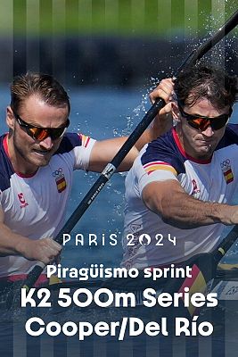 Piragüismo JJOO París 2024 - Sprint: K2 500m (M). Clasificatorias. Serie 1