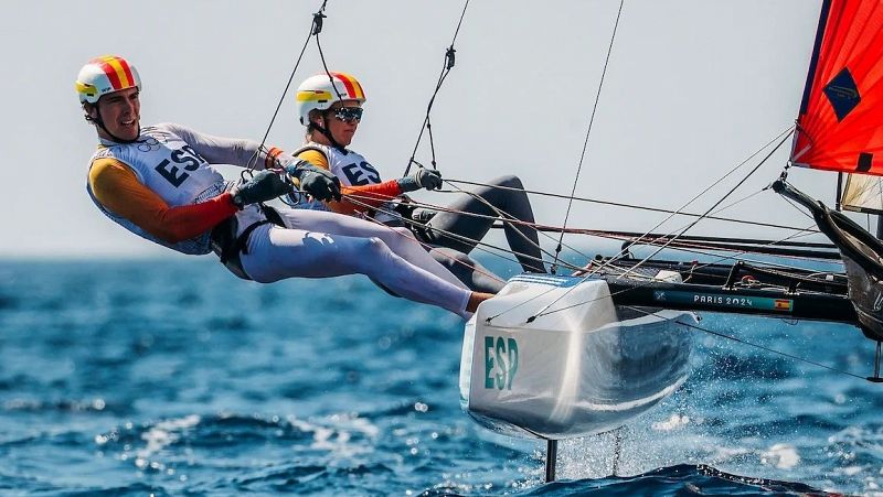 Vela 470, con Jordi Xammar y Nora Brugman: Xammar y Brugman terminan la 7ª regata en 3ª posición