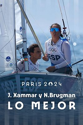Vela JJOO París 2024 - Vela 470, con Jordi Xammar y Nora Brugman: Xammar y Brugman terminan la 7ª regata en 3ª posición