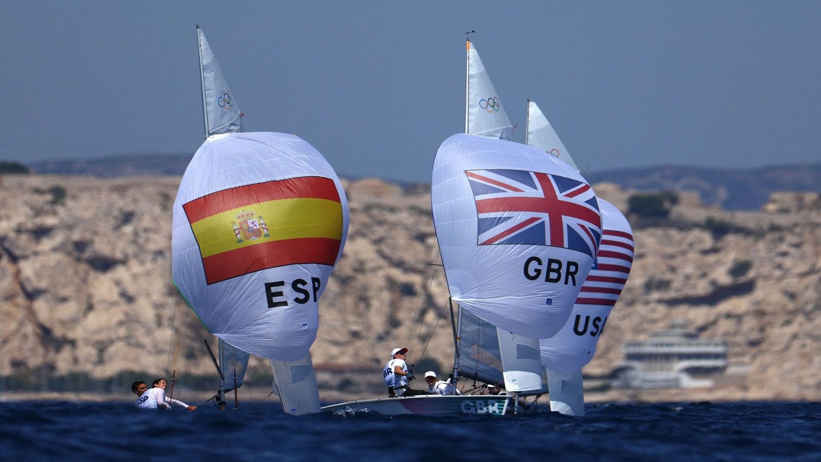 París 2024 - Vela: Dinghy mixto: regata 7