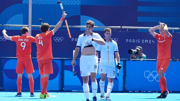 Hockey sobre césped JJOO París 2024 - Resumen España - Países Bajos (M) hockey hierba: Los 'Red Sticks' jugarán por su segundo bronce