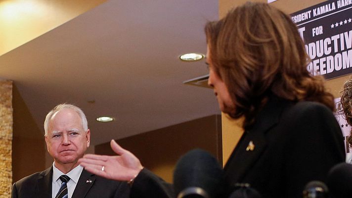 Telediario 2 - Tim Walz, el compañero de fórmula de Harris en su carrera hacia la Casa Blanca