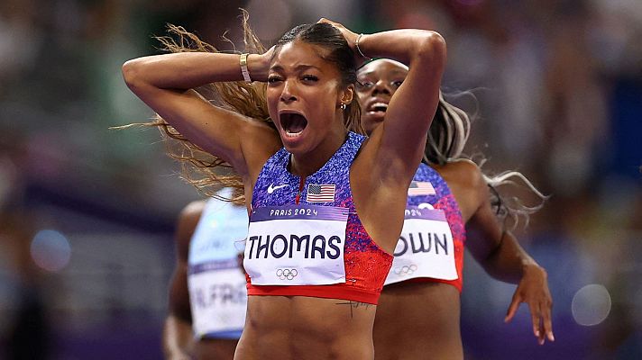 Atletismo final 200m (F): Gabrielle Thomas consigue su tercera medalla olímpica en París