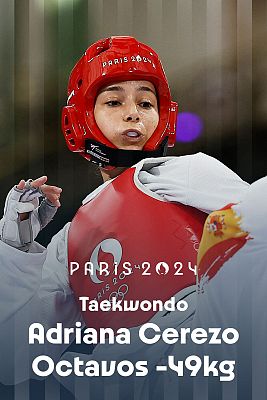 Taekwondo JJOO París 2024 - Octavos. -49kg (F): M. Grippoli (URU) vs. A. Cerezo (ESP)