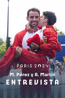Atletismo JJOO París 2024 - Álvaro Martín y María Pérez: dos amigos que se han sacado "la espinita del oro en la marcha española"