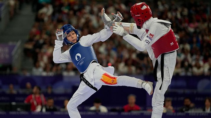 Taekwondo JJOO París 2024 - Adriana Cerezo cae eliminada en la categoría -49kg de taekwondo