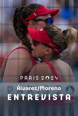 Vóley playa JJOO París 2024 - Daniela Álvarez y Tania Moreno, a RTVE: "Tenemos mucho para darle a España todavía"