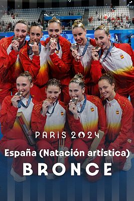 Final rutina acrobática (F) natación artística: España consigue la medalla de bronce al ritmo de 'Eminem'