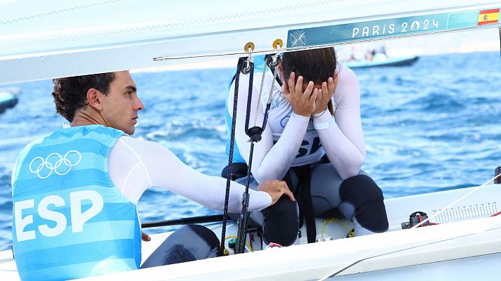 Vela JJOO París 2024 - Vela 470 mixto: Xammar y Brugman, novenos en la Medal Race, se quedan sin medallas