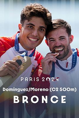 Piragüismo C2 500: Domínguez y Moreno, un bronce de 'photo finish'