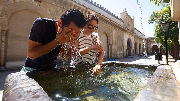 Telediario 1 - Llega la cuarta ola de calor a España con temperaturas que podrían batir récords