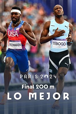 Final Atletismo 200m (M): Tebogo consigue el oro y deja a Noah Lyles sin doblete