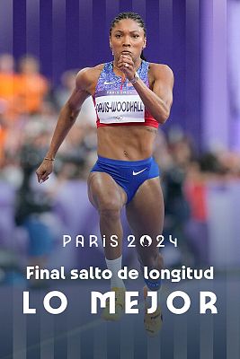 Final Atletismo salto longitud (F): Tara Davis, con un salto de 7.10m, se lleva la medalla de oro