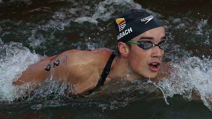 Natación aguas abiertas (M): Carlos Garach abandona en una prueba dominada por Rasovszky