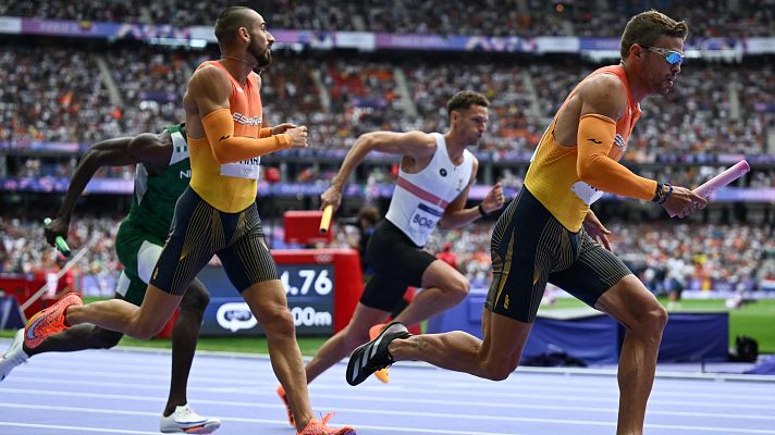 Atletismo + 4x400 (M): el relevo español acaba quinto, fuera de la final